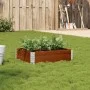 Jardinera de madera maciza de pino marrón 80x60 cm by , Pots and planters - Ref: Foro24-3295838, Price: 36,52 €, Discount: %