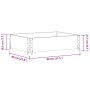 Jardinera de madera maciza de pino marrón 80x60 cm von , Töpfe und Pflanzgefäße - Ref: Foro24-3295838, Preis: 35,14 €, Rabatt: %