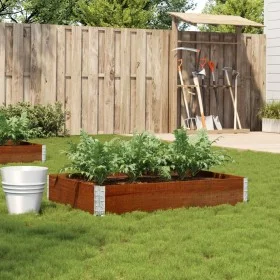 Jardinera de madera maciza de pino marrón 120x80 cm von , Töpfe und Pflanzgefäße - Ref: Foro24-3295846, Preis: 42,64 €, Rabat...