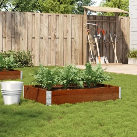 Jardinera de madera maciza de pino marrón 120x80 cm by , Pots and planters - Ref: Foro24-3295846, Price: 42,64 €, Discount: %