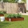 Jardinera de madera maciza de pino marrón 120x80 cm by , Pots and planters - Ref: Foro24-3295846, Price: 42,64 €, Discount: %