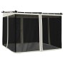 Cenador con paredes de malla acero crema 3x3 m von , Zelte und Pavillons - Ref: Foro24-4003908, Preis: 339,49 €, Rabatt: %
