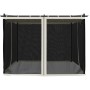 Cenador con paredes de malla acero crema 3x3 m von , Zelte und Pavillons - Ref: Foro24-4003908, Preis: 339,49 €, Rabatt: %