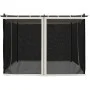 Cenador con paredes de malla acero crema 3x3 m de , Carpas y cenadores - Ref: Foro24-4003908, Precio: 346,35 €, Descuento: %