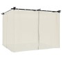 Cenador con cortinas acero color crema 3x3 m by , Tents and gazebos - Ref: Foro24-4003917, Price: 353,31 €, Discount: %
