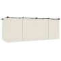 Cenador con cortinas acero color crema 6x3 m de , Carpas y cenadores - Ref: Foro24-4003920, Precio: 503,19 €, Descuento: %