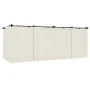 Cenador con cortinas acero color crema 6x3 m by , Tents and gazebos - Ref: Foro24-4003920, Price: 483,04 €, Discount: %