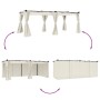 Cenador con cortinas acero color crema 6x3 m de , Carpas y cenadores - Ref: Foro24-4003920, Precio: 503,19 €, Descuento: %