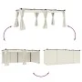 Cenador con cortinas acero color crema 6x3 m by , Tents and gazebos - Ref: Foro24-4003920, Price: 483,04 €, Discount: %