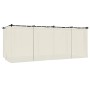 Cenador con cortinas acero color crema 6x3 m de , Carpas y cenadores - Ref: Foro24-4003920, Precio: 503,19 €, Descuento: %