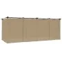 Cenador con cortinas acero taupe 6x3 m de , Carpas y cenadores - Ref: Foro24-4003922, Precio: 495,81 €, Descuento: %