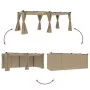 Cenador con cortinas acero taupe 6x3 m de , Carpas y cenadores - Ref: Foro24-4003922, Precio: 495,81 €, Descuento: %