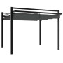 Cenador de jardín con techo retráctil aluminio antracita 3x3 m by , Tents and gazebos - Ref: Foro24-4003969, Price: 466,89 €,...