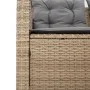 Sofá de jardín en forma de L con mesa y cojines ratán PE beige by , Garden sets - Ref: Foro24-369030, Price: 343,54 €, Discou...