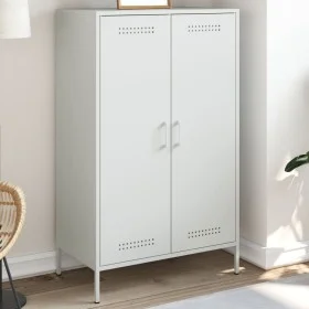Weißer Stahlschrank 68x39x113 cm von , Sideboards - Ref: Foro24-842969, Preis: 145,65 €, Rabatt: %