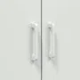 Aparador de acero blanco 68x39x113 cm by , Sideboards - Ref: Foro24-842969, Price: 145,65 €, Discount: %