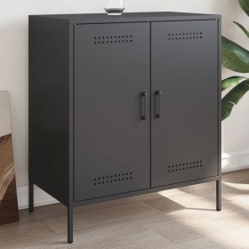Aparador de acero negro 68x39x79 cm de , Aparadores - Ref: Foro24-842976, Precio: 120,70 €, Descuento: %