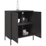 Aparador de acero negro 68x39x79 cm de , Aparadores - Ref: Foro24-842976, Precio: 120,62 €, Descuento: %