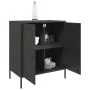 Schwarzer Stahlschrank 68x39x79 cm von , Sideboards - Ref: Foro24-842976, Preis: 100,88 €, Rabatt: %