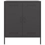 Aparador de acero negro 68x39x79 cm de , Aparadores - Ref: Foro24-842976, Precio: 120,62 €, Descuento: %
