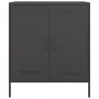 Schwarzer Stahlschrank 68x39x79 cm von , Sideboards - Ref: Foro24-842976, Preis: 100,88 €, Rabatt: %