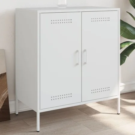 Weißer Stahlschrank 68x39x79 cm von , Sideboards - Ref: Foro24-842981, Preis: 107,27 €, Rabatt: %