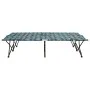 Folding sunbed for 2 people, steel with leaf print. by vidaXL, Loungers - Ref: Foro24-310354, Price: 119,66 €, Discount: %