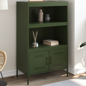 Aparador de acero verde oliva 68x39x113 cm by , Sideboards - Ref: Foro24-842974, Price: 128,31 €, Discount: %