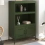 Aparador de acero verde oliva 68x39x113 cm de , Aparadores - Ref: Foro24-842974, Precio: 126,81 €, Descuento: %