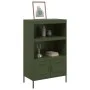 Aparador de acero verde oliva 68x39x113 cm de , Aparadores - Ref: Foro24-842974, Precio: 126,81 €, Descuento: %