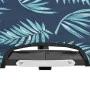 Folding sunbed for 2 people, steel with leaf print. by vidaXL, Loungers - Ref: Foro24-310354, Price: 119,66 €, Discount: %