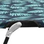 Folding sunbed for 2 people, steel with leaf print. by vidaXL, Loungers - Ref: Foro24-310354, Price: 119,66 €, Discount: %