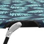 Tumbona plegable para 2 personas acero con estampado de hojas de vidaXL, Tumbonas - Ref: Foro24-310354, Precio: 109,20 €, Des...