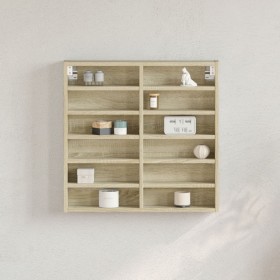 Ingeneering Holzvitrine Eiche Sonoma 60x8,5x58 cm von , Regale und Regale - Ref: Foro24-847963, Preis: 41,62 €, Rabatt: %