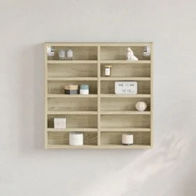 Vitrina de madera de ingeniería roble Sonoma 60x8,5x58 cm by , Shelves and shelves - Ref: Foro24-847963, Price: 40,83 €, Disc...