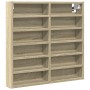 Ingeneering Holzvitrine Eiche Sonoma 60x8,5x58 cm von , Regale und Regale - Ref: Foro24-847963, Preis: 41,62 €, Rabatt: %