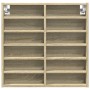 Ingeneering Holzvitrine Eiche Sonoma 60x8,5x58 cm von , Regale und Regale - Ref: Foro24-847963, Preis: 41,62 €, Rabatt: %