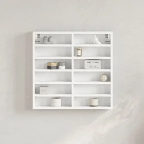 Holzvitrine in Weiß, 60x8,5x58 cm von , Regale und Regale - Ref: Foro24-847961, Preis: 47,64 €, Rabatt: %