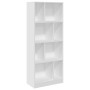 Estantería de madera de ingeniería blanca 57x28,5x141 cm by , Bookcases and shelves - Ref: Foro24-847996, Price: 70,33 €, Dis...