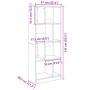 Estantería de madera de ingeniería blanca 57x28,5x141 cm by , Bookcases and shelves - Ref: Foro24-847996, Price: 70,33 €, Dis...