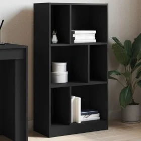 Ingenieurholzregal Schwarz 57x28,5x107,5 cm von , Bücherregale und Regale - Ref: Foro24-848004, Preis: 57,50 €, Rabatt: %