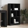 Estantería madera de ingeniería negro 57x28,5x107,5 cm de , Librerías y estanterías - Ref: Foro24-848004, Precio: 57,50 €, De...