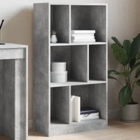 Estantería madera de ingeniería gris hormigón 57x28,5x107,5 cm by , Bookcases and shelves - Ref: Foro24-848006, Price: 53,62 ...
