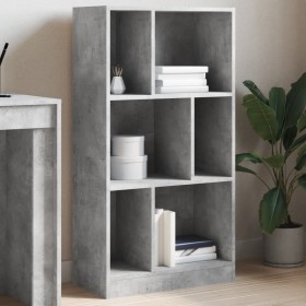 Estantería madera de ingeniería gris hormigón 57x28,5x107,5 cm by , Bookcases and shelves - Ref: Foro24-848006, Price: 54,30 ...