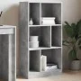 Estantería madera de ingeniería gris hormigón 57x28,5x107,5 cm de , Librerías y estanterías - Ref: Foro24-848006, Precio: 53,...