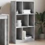 Regal aus grauem Beton-Ingenieurholz 57x28,5x107,5 cm von , Bücherregale und Regale - Ref: Foro24-848006, Preis: 54,30 €, Rab...