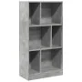 Estantería madera de ingeniería gris hormigón 57x28,5x107,5 cm de , Librerías y estanterías - Ref: Foro24-848006, Precio: 53,...