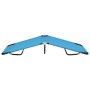 Tumbona plegable de acero azul turquesa de vidaXL, Tumbonas - Ref: Foro24-310348, Precio: 75,50 €