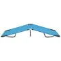 Tumbona plegable de acero azul turquesa de vidaXL, Tumbonas - Ref: Foro24-310348, Precio: 74,23 €, Descuento: %