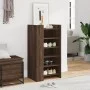 Schuhschrank aus braunem Eichen-Ingenieurholz, 52x37,5x100 cm. von , Schuhregale und Schuhorganisatoren - Ref: Foro24-848450,...